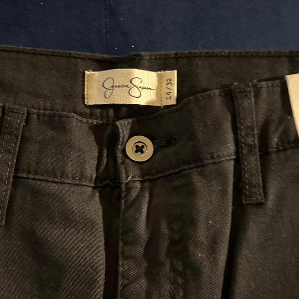 Jessica Simpson Black Women Cargo Khaki Pants